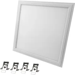 295x295 mm LED Einbauleuchte Panel Deckenleuchte Einbaupanel Rasterdeckenleuchte Ultra slim inkl. LED Trafo und 4x Montageklemmen 3000K Warmweiß