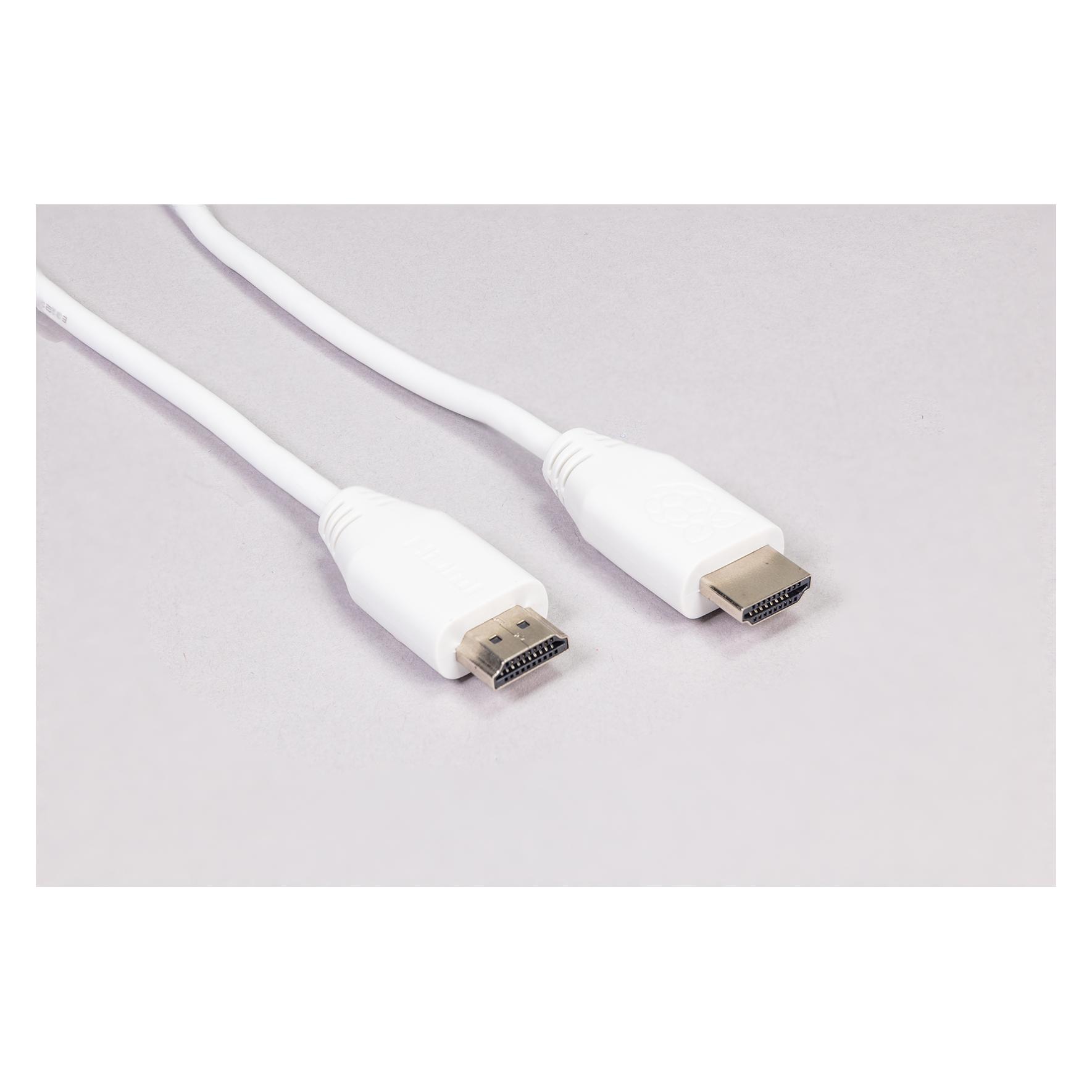 Raspberry Pi Official HDMI cable 2m White (2 m) (HDMI1OFFW2M)