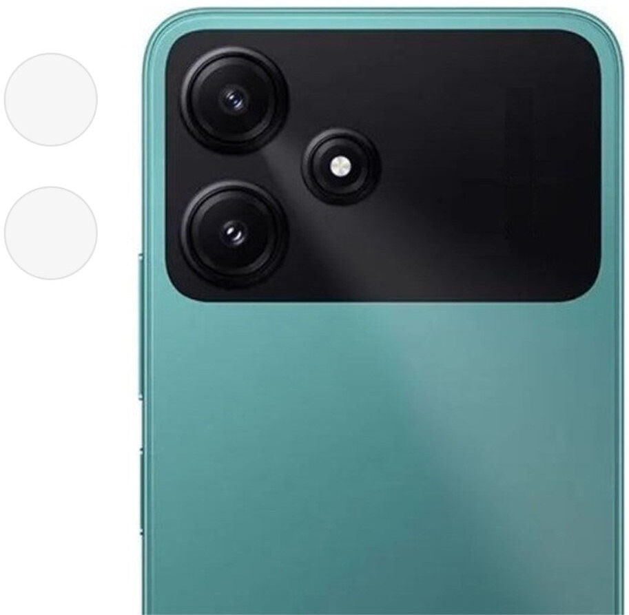 INCOVER Xiaomi Redmi 12 / 12 (5G) / Poco M6 Pro (5G) Plastik Beskyttelse til Kameralinse - Gennemsigtig