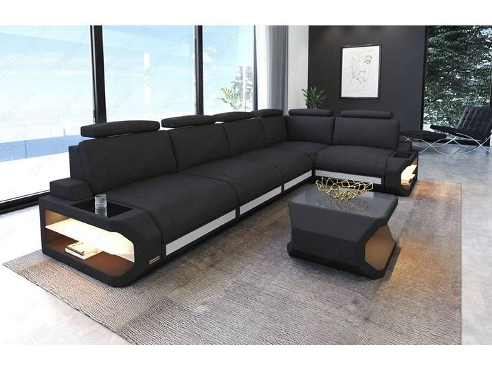 Ecksofa Siena Lang L-Form aus Stoff