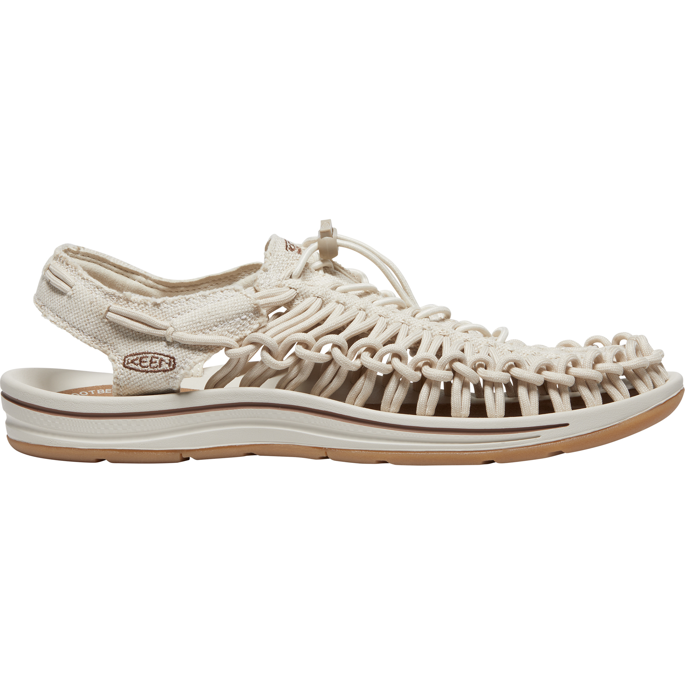 Keen Uneek Canvas Sandale Herren Sandalen beige Größe 44.5 Lifestyle Atmungsaktiv