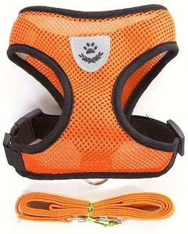 Uplifted Finds Escape Proof Breathable Mesh Cat Harness gold xl