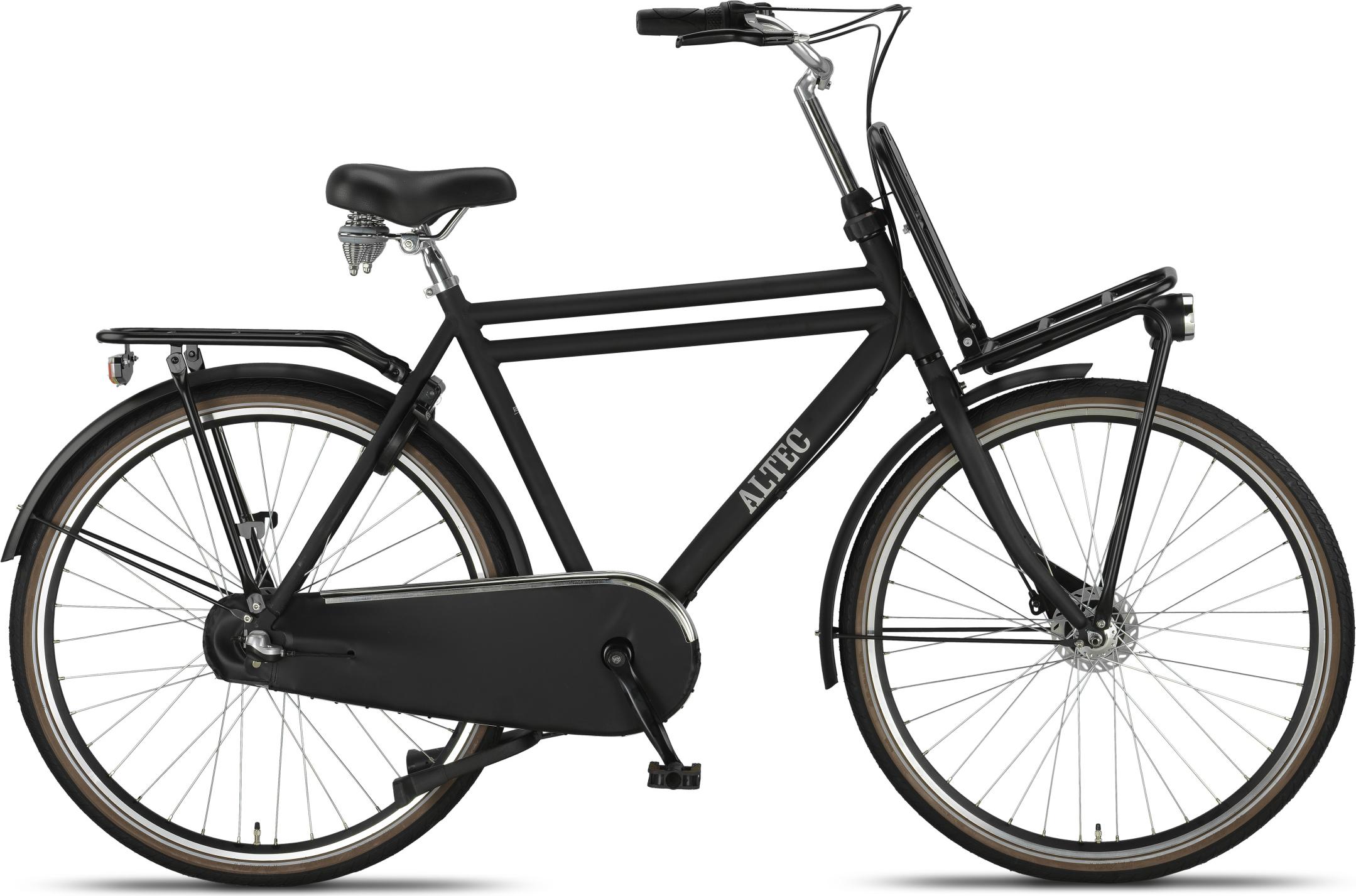 Altec Transportfahrräder Herren Retro 28 Zoll 53 cm Herren 3G Rollerbrakes Mattschwarz