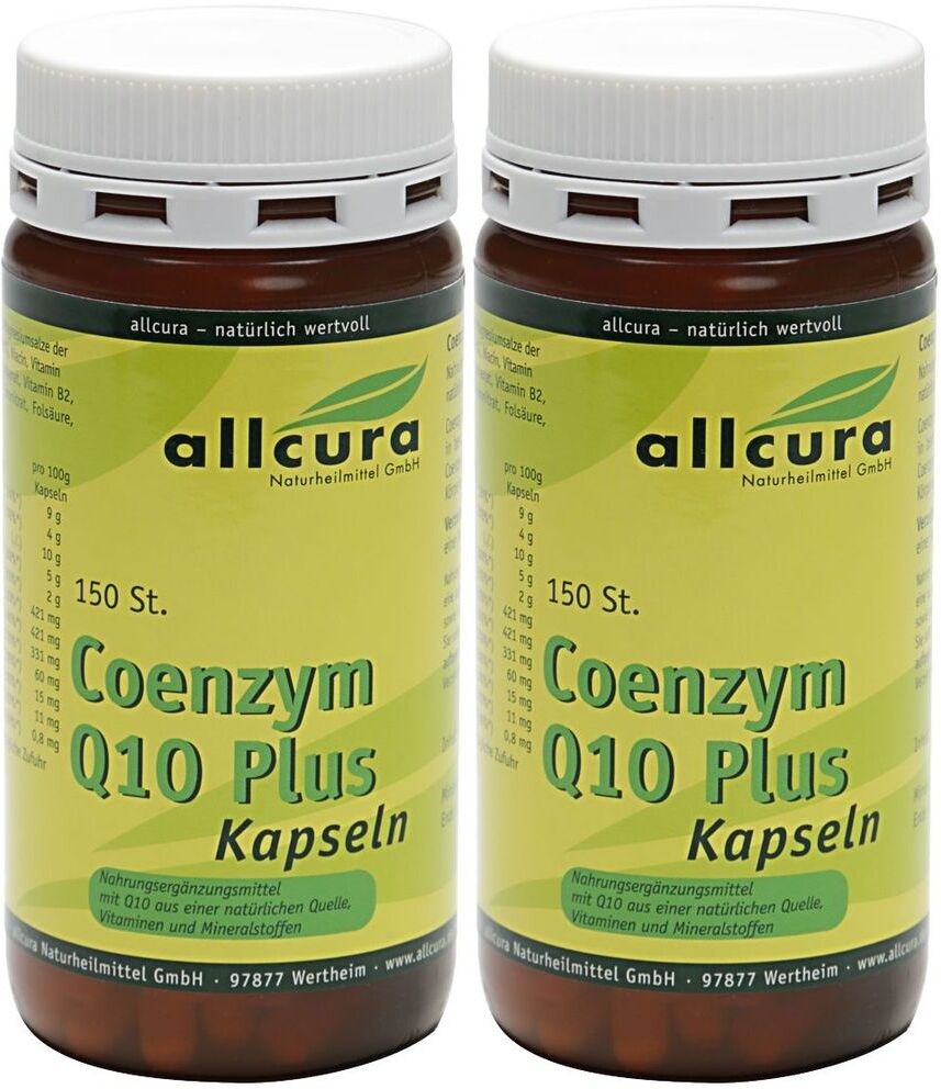 allcura Coenzym Q10 Plus Kapseln 2x 2x150 St