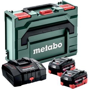 Metabo Werkzeugakku Basis Set LiHD, 685303000, 18V / 8,0Ah, 2 Akkus, Schnellladegerät und Koffer