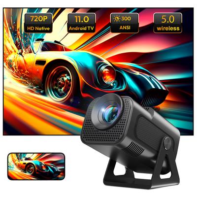 WIFI Supported Portable Smart Projector, Auto Keystone Home Theater eu Plug