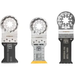 FEIN Starlock Trio Set OIS fit 3 tlg. Sägeblatt Set für Holz Metall Kunststoff