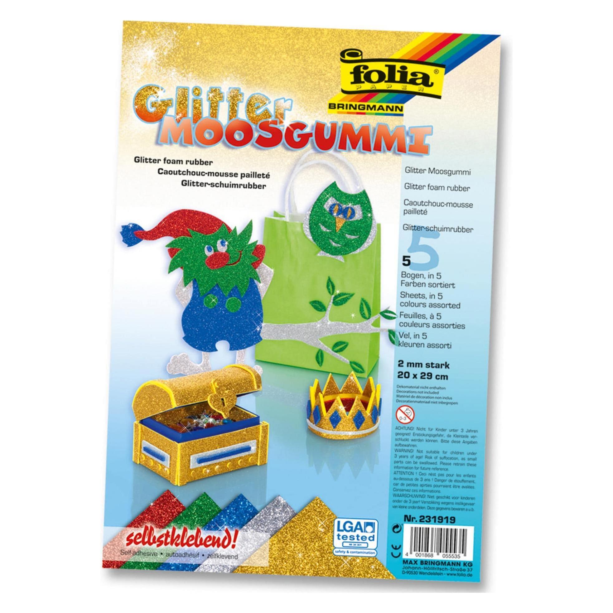 Folia Moosgummi Glitter (231919)