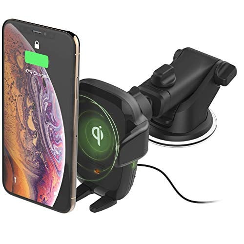 iOttie Auto Sense Qi Draadloze Dashboard Oplader met Automatisch Klemmen voor iPhone en Samsung, Zwart
