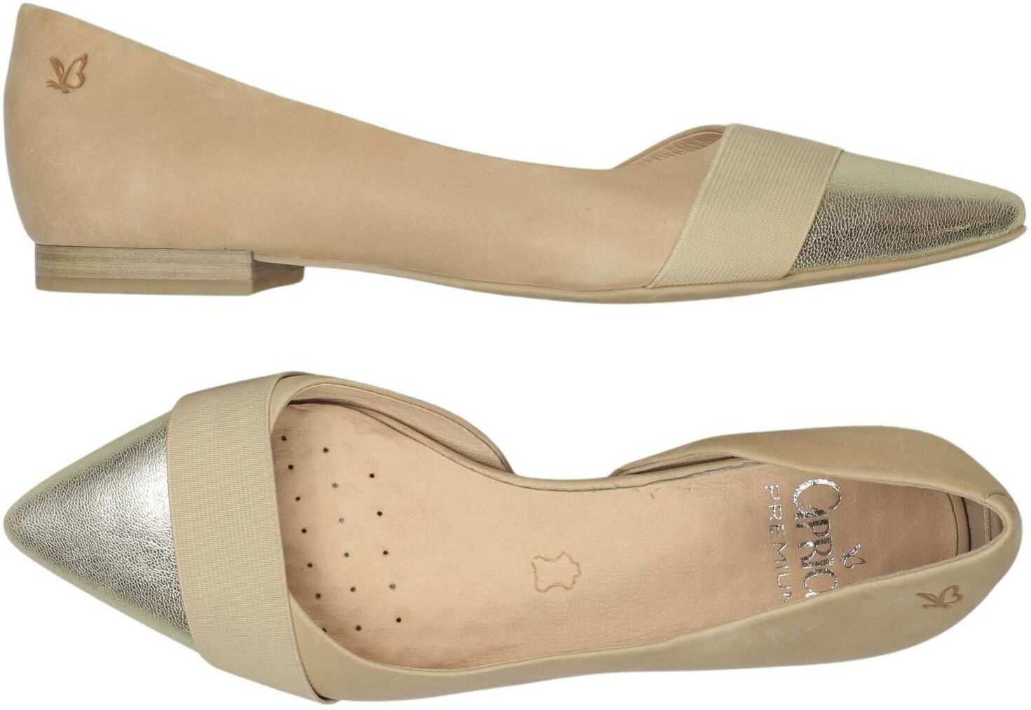 Caprice Damen Ballerina, Mehrfarbig, Gr. EU 39, Leder - Second Hand