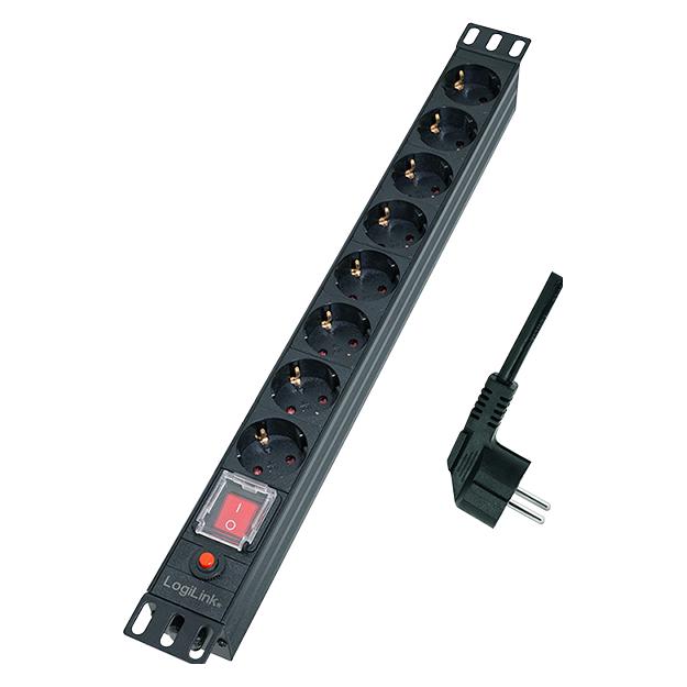 LogiLink Prüfen (8x, CEE 7/3, 2 m) (PDU8C05)
