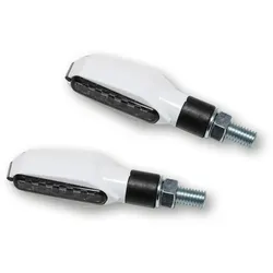 HIGHSIDER smart Multiface LED Blinker Gehäuse Weiß / Linse Rauchgrau (Paar), Vorn & Hinten
