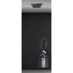 Gessi Colour, Multifunktions Dusch-Einbau-System, 350x350 mm, Strahlart Regen, inklusive Lichteffekt, 57821238