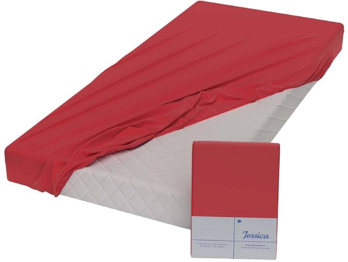 CAPISTRANO Fixleintuch JESSICA 160x200cm rot