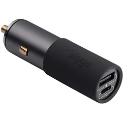 Akyga AK-CH-26 Kfz-Ladegerät USB-A, USB-C, Auto Adapter, Grau