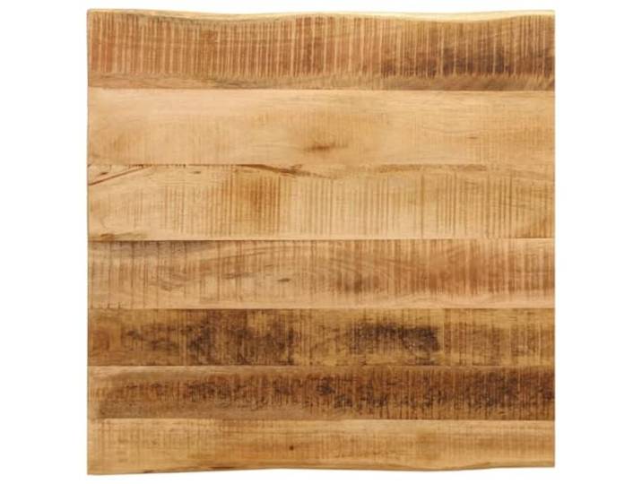 Favemtsl Tischplatte 60x60x2,5 cm Massives Mangoholz Baumkante Rustikale Naturkante für DIY Couchtische im Wohnzimmer oder Café, robuste Holzoberfläche mit individueller Struktur.
