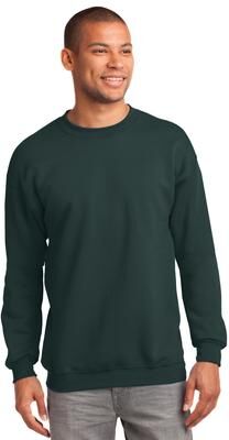 Port & Company PC90 Essential Fleece Crewneck Sweatshirt in Dark Green size 3XL PC90Y