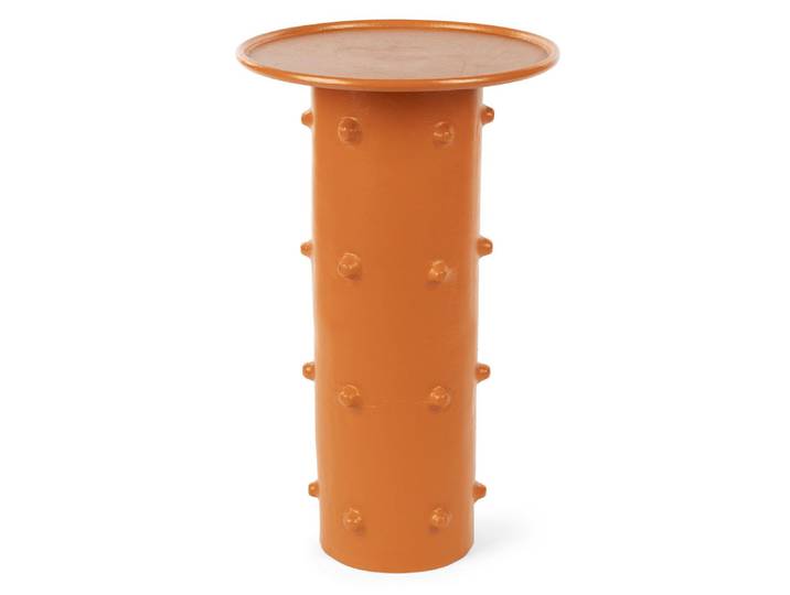 Beistelltisch Arvid – aus Aluminium in Orange - Orange - Luxusbetten24