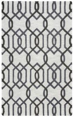 NAVATEXTURA Berlin Grey Trellis Hand-tufted Wool Rug