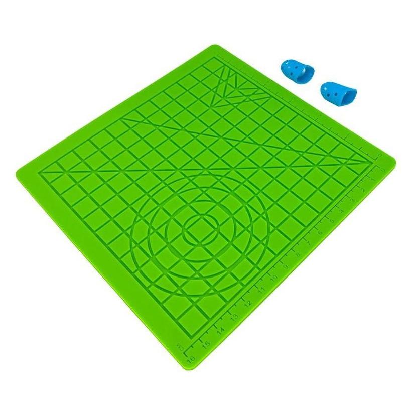iLike S2 Silicone Pad (18x18cm) for Safe use of 3D Printing Pen + 2 Finger covers (Zubehör) (ILIKE)