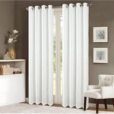 RT Designer Collection "Soho Foil Print Window Curtain 90"""