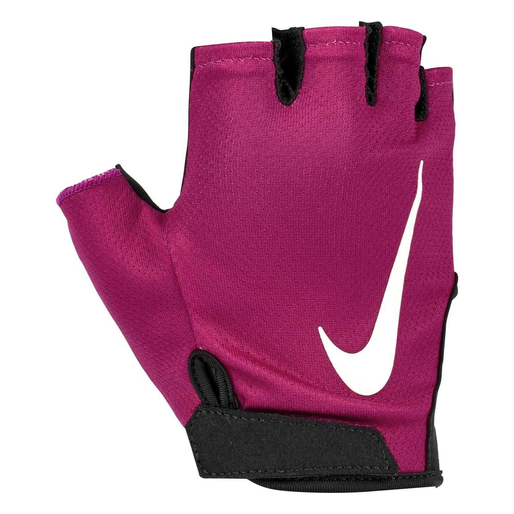 Nike - Damen 2024 - Fingerlose Handschuhe "Gym Essential", Fitness (Schwarz/Fuchsie)