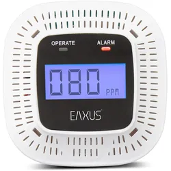 Eaxus, Gefahrenmelder, 3er-Set Digitaler Kohlenmonoxid-Detektor, CO-Melder mit LCD-Anzeige