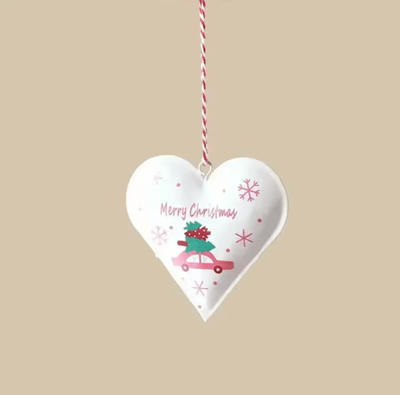 Inspire Picks Nordic Double Sided Christmas Tree Ornament Iron Angel & Soldier Hanging Decoration 05