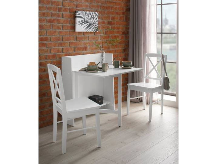 OTTO home Klapptisch Dinant, im Landhaus-Stil gehalten, platzsparend, einklappbar, Breite 84 cm