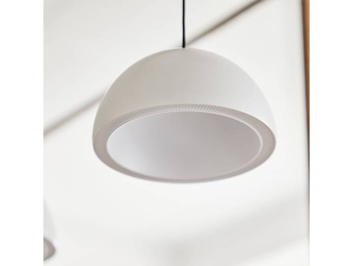 Curve Pendelleuchte White - Loom Design - Wohnzimmer - Modern - Aluminium - Einflammig