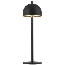 SCHÖNER WOHNEN-Kollektion Akku-Tischleuchte Bellis Alu, Eisen, Stahl & Metall Schwarz