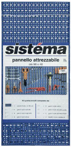 Pannello porta attrezzi Bizzotto Scaffalature 054AKIT preforato Blu Ra