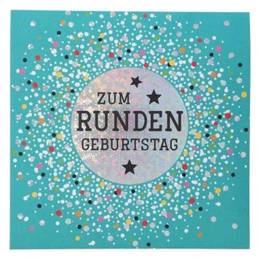 Depesche 0011694-014 Pop-up Glückwunschkarte zum runden Geburtstag, Klappkarte mit Musik, Lichteleme (1 Stk.) (11694.014A)
