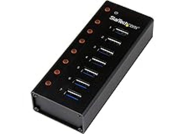 StarTech Hub USB 3.0 7 Ports 5Gbps, Boitier Metal, Mural (ST7300U3M)