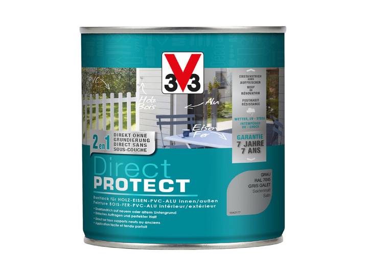 V33 Buntlack Direct Protect Grau