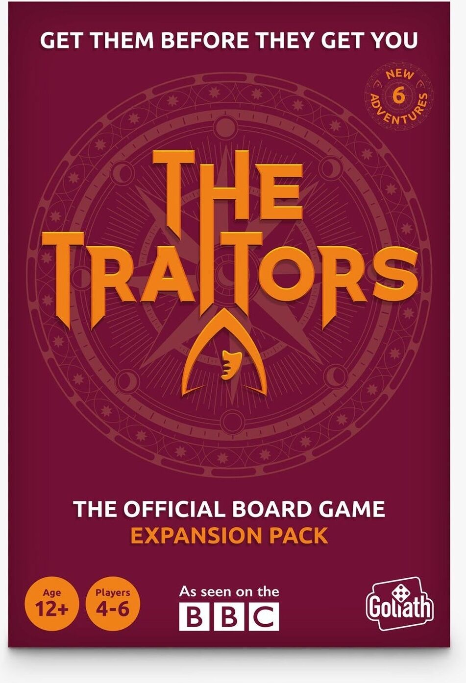 The Traitors Official Board Game Expansion Pack for 2-12 Players, Ages 10+, by TOMY