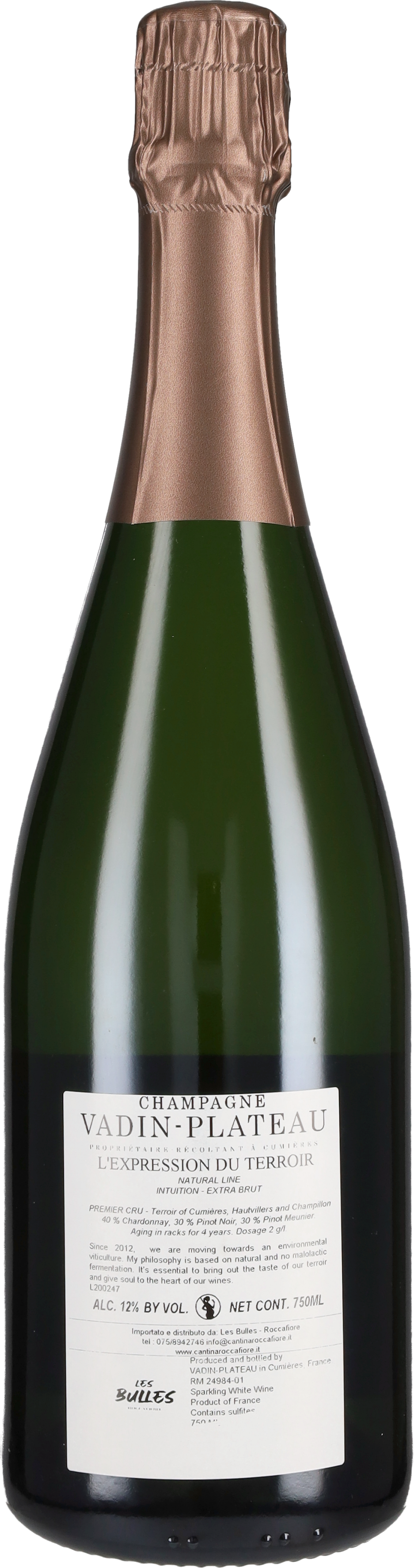 Vadin-Plateau Champagne Extra Brut 'Intuition' Vadin Plateau