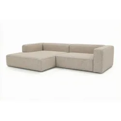 Ecksofa Modena Stoff Grau Stone