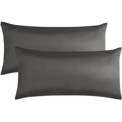 Aspero, Bettwäsche, 2x Satin Kissenbezüge 40x80 cm Alia - 9067 (Kopfkissenbezug, 40 x 80 cm)