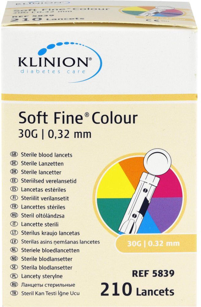 Soft Fine colour Lanzetten 30 G 0,32 mm