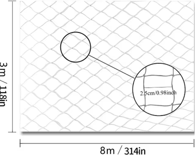Inspire Picks Transparent Cat Safety Net For Balconies Stairs And Windows 3x8m