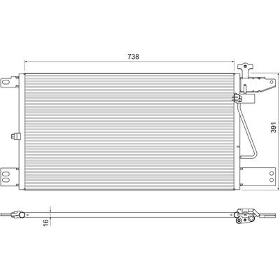 VALEO Kondensator, Klimaanlage 815065