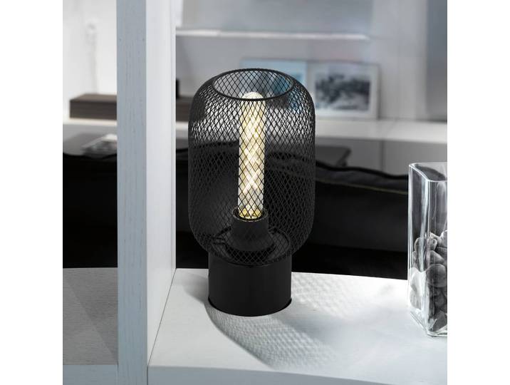EGLO Tischlampe Wrington, schwarz, für Wohn- / Esszimmer, Metall, Modern, Tischlampe