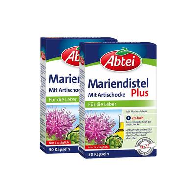 Abtei Mariendistel Plus Kaps.m.Artischocke TF Doppelpack 2x30 St Kapseln