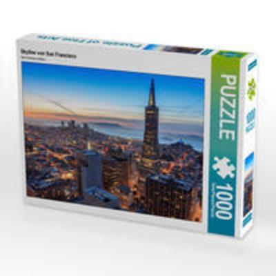 CALVENDO Puzzle Skyline von San Francisco | 1000 Teile Lege-Größe 64x48cm Foto-Puzzle für glückliche Stunden