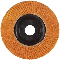 Rhodius, Schleifmittel, 211412 JUMBO LONGLIFE TRIM Fächerschleifscheibe Edelstahl, Stahl 10 St (80)