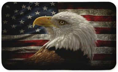 "Stupell Bald Eagle Portrait Printed Anti-Fatigue Floor Mat, design by Collin Bogle, 30""x18"""