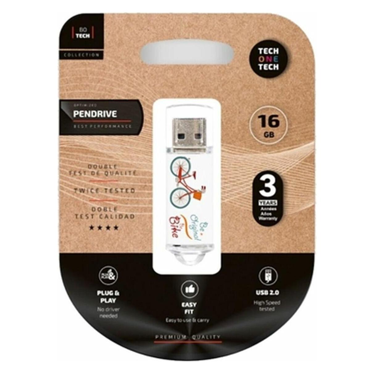 Tech One Tech USB Pendrive TEC4005-16 16 GB (16 GB, USB-A) (45263236)