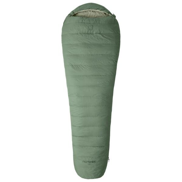 Nordisk - Ides +5° Mummy Sleeping Bag - Daunenschlafsack Gr M - bis 175 cm Zip: Left Grün