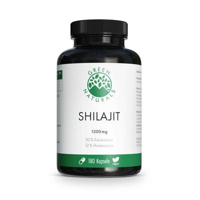 Green Naturals Shilajit 1300mg hochdos.vegan Kaps. 180 St Kapseln